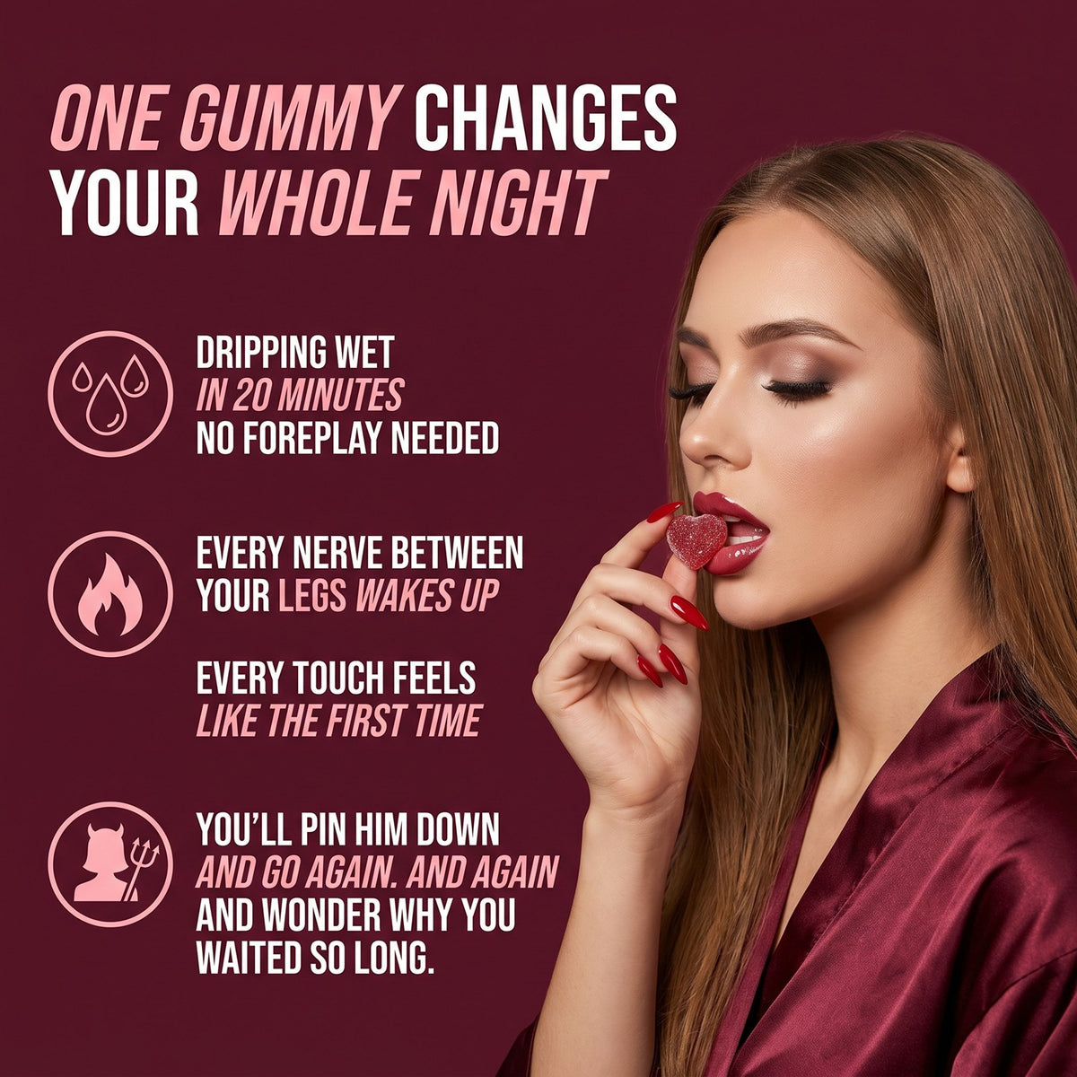 FERAL GUMMIES. The Female Arousal Gummy That Actually Works